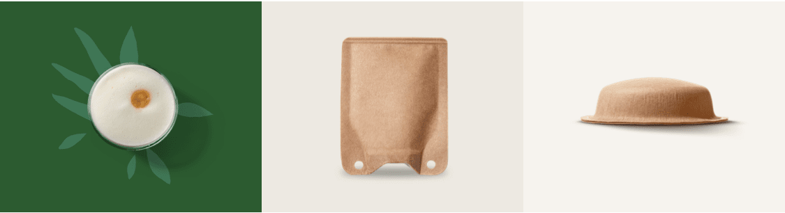 persoon die een koffieboon plant naast een NEO pad