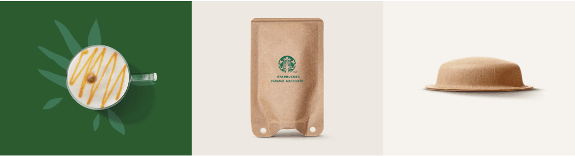 tak met bladeren naast een kop, een pad en een zakje