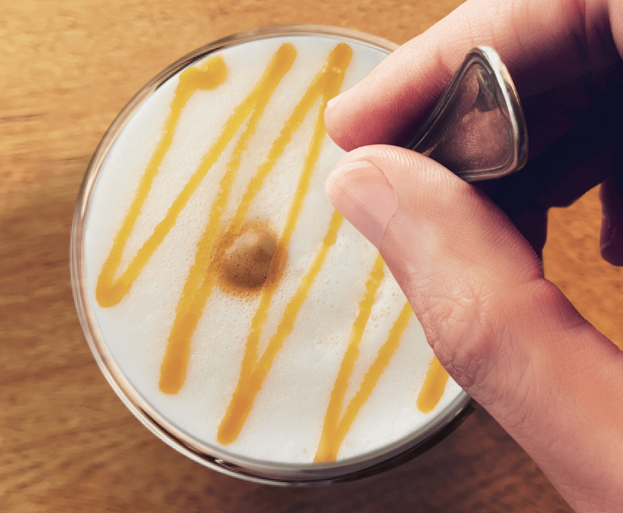 tas met Caramel Macchiato