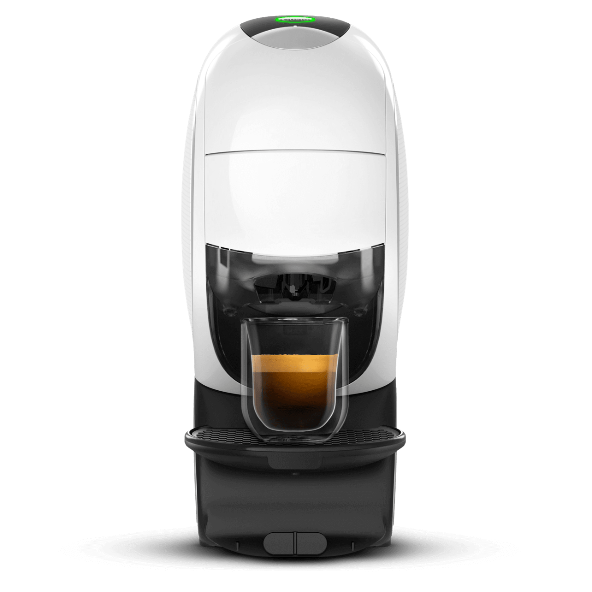 NEO Latte koffiemachine met een kop koffie