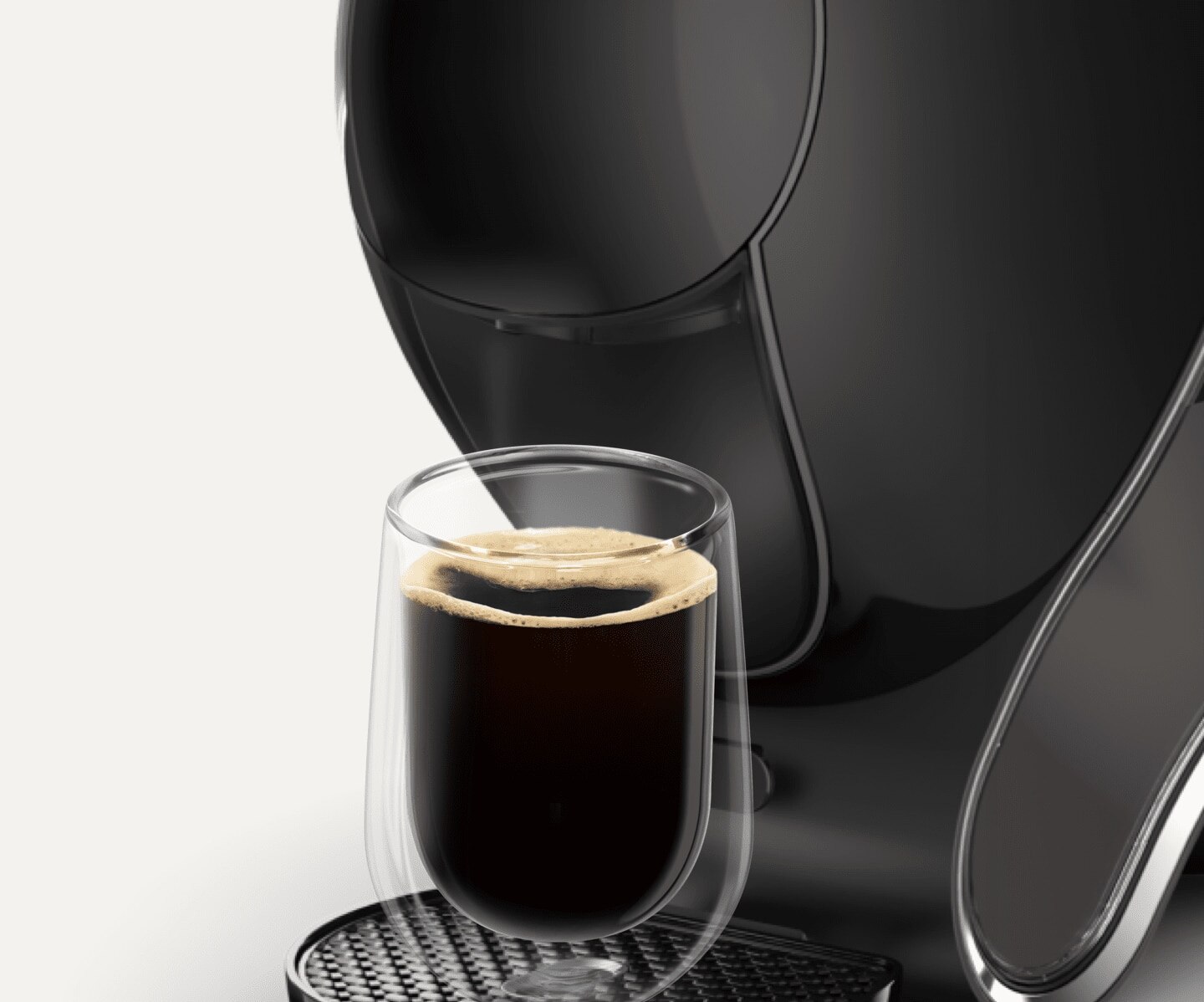 Video die de nieuwe Dolce Gusto top-up extractie voor echte americano's toont