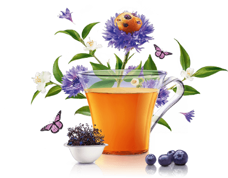 Th&eacute; noir Blueberry Muffin