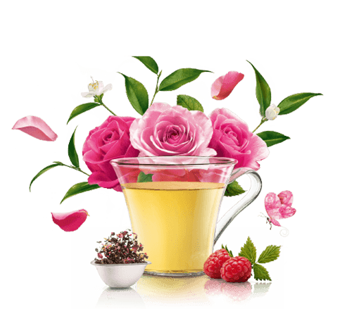 Th&eacute; vert Rose Amour